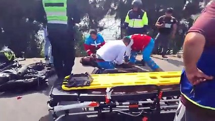 Végueta: Ciudadano de nacionalidad extranjera queda grave en accidente de tránsito