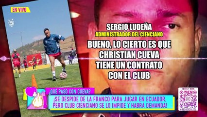 SE DESPIDE DE LA FRANCO PARA JUGAR EN ECUADOR, PERO CIENCIANO SE LO IMPIDE | Willax