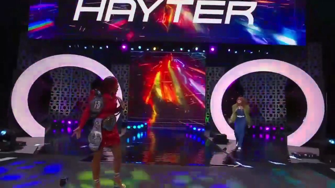 AEW women's Hayter attack to CEO Mercedes