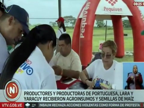 Vpdta. Delcy Rodríguez supervisó la entrega de agroinsumos a productores de Portuguesa