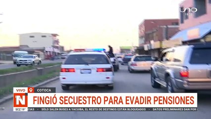 FINGIÓ SECUESTRO PARA NO PAGAR PENSIONES