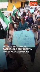 Vecinas realizaron cacerolazo en protesta por el alza de precios