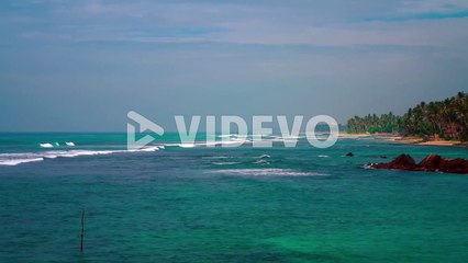 A beautiful 4K UHD Cinemagraph of a tropic seaside beach
