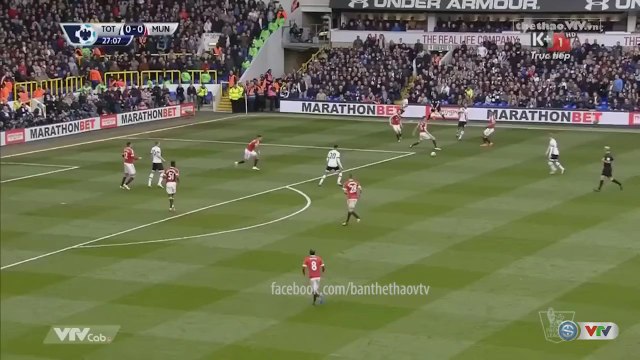 Tottenham Hotspur 3-0 Manchester United - Goals and Highlights (10/4/2016) | K+1 HD