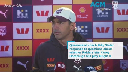 Slater discusses Horsburgh's Origin chances