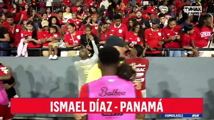 Ismael Díaz y Andrés Andrade luego del triunfo de Panamá sobre Nicaragua