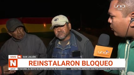 REINSTALAN BLOQUEO EN SAN JULIÁN