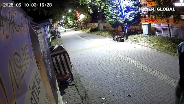 Kastamonu'da kamu malına 300 bin TL'lik hasar veren şahıs kamerada