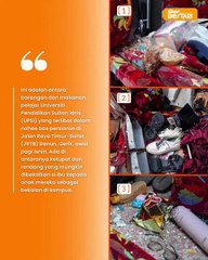 Barangan milik mangsa nahas