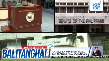 Panukalang dagdag na P200 sa minimum wage sa pribadong sektor, na-transmit na sa Senado | Balitanghali