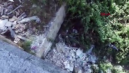 Mangalcılar tarihi köprüye acımadı! Çöplüğe döndü