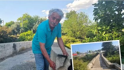 Tarihi köprünün taşları, mangal ateşiyle zarar gördü