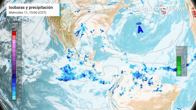 La presencia de diversos fenómenos meteorológicos en México favorece a la temporada de lluvias