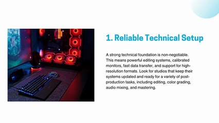 5 Things to Check Before Booking a Post Production Studio