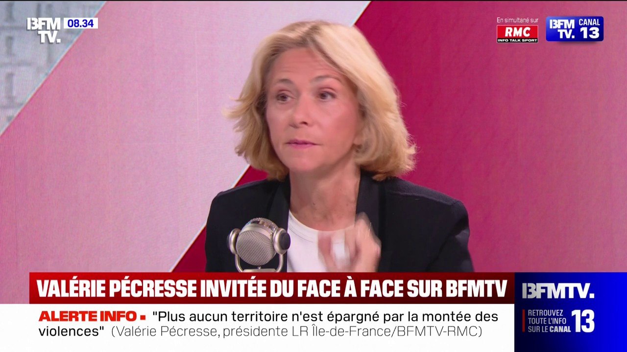 "Aujourd'hui la pédagogie de la non-violence ne suffit plus (...) le sujet c'est la sanction", estime Valérie Pécresse
