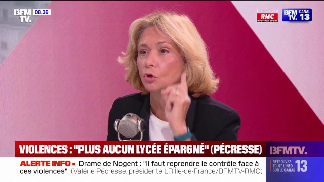 Valérie Pécresse (LR) demande des amendes pénales immédiates pour sanctionner les insultes envers les professeurs