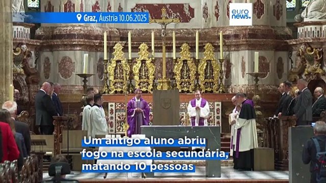 Moradores de Graz organizam missa e vigília em luto pelas vítimas do tiroteio mortal numa escola