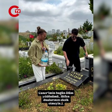 Kerimcan Durmaz ve Samet Liçina, Caner Çalışır'ın mezarını ziyaret etti