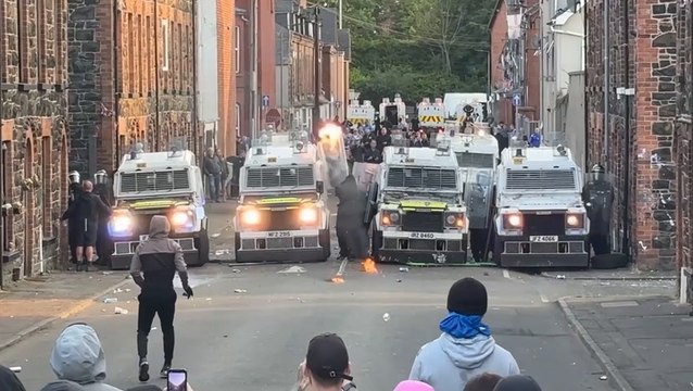 Ballymena riots: Fireworks and petrol bombs thrown at police as violence erupts