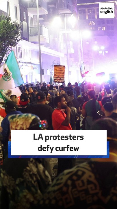 LA Protesters Defy Curfew