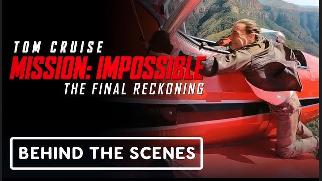 Mission Impossible: The Final Reckoning | Aerial BTS Scenes Clip - Tom Cruise