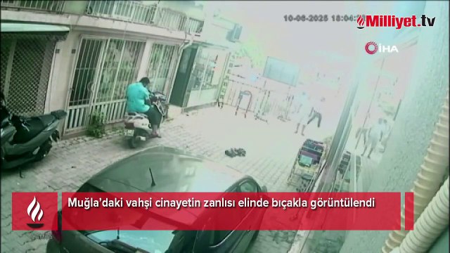 Vahşi cinayetin zanlısı elinde bıçakla böyle görüntülendi