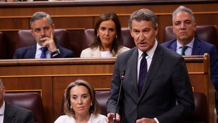 Feijóo a Sánchez: "Es un peligro para la democracia, lo que hace es trágico para nuestro país"