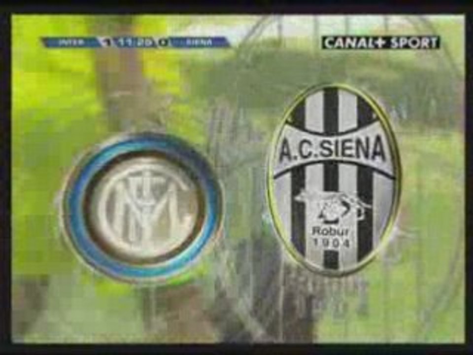 Inter - Siena, 1 : 0, Vieira