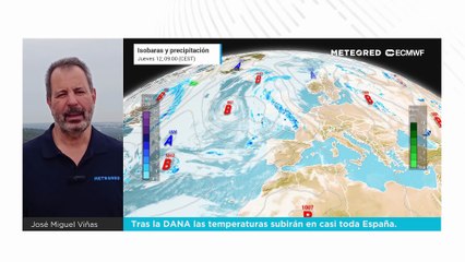 Tras la DANA las temperaturas subirán en casi toda España.