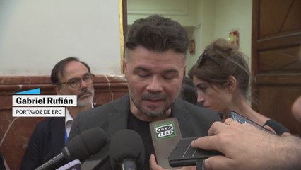 Rufián: "El fiscal general no debe dimitir"
