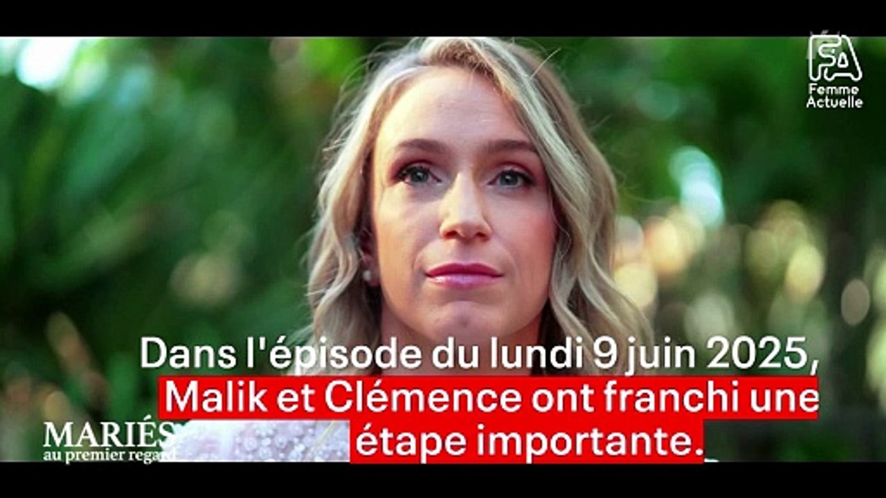 FEMME ACTUELLE - "Vous allez être marraines !” : l’annonce choc de Clémence et Malik dans le prochain épisode de Mariés au premier regard