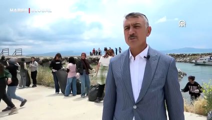 Öğrencilerden Van Gölü sahilinde çevre temizliği