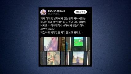 SM엔터 "서울 시내 '보아' 모욕 낙서 다수 발견...경찰 수사 중" / YTN