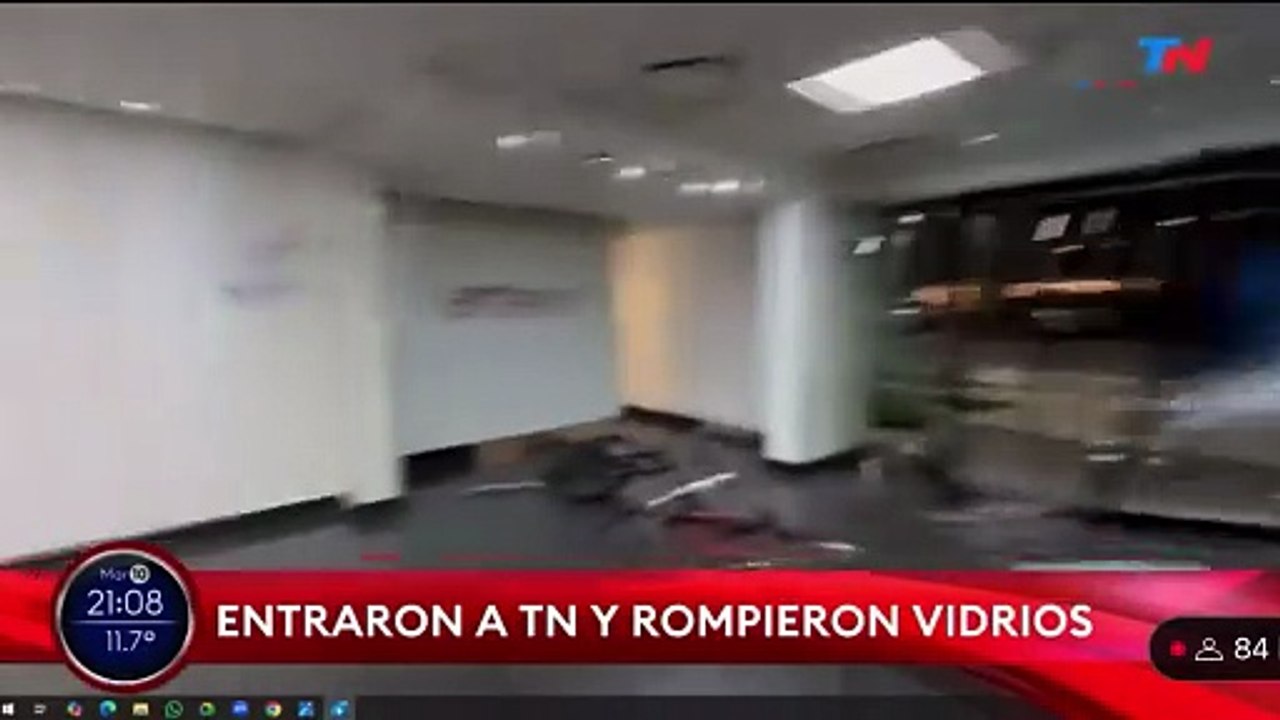 destrozos en TN y eltrece