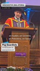 Guardiola: "Me duele todo el cuerpo al ver lo que está sucediendo en Gaza
