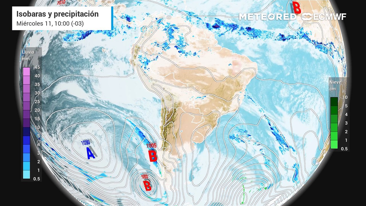 Inminente cambio de tiempo en Argentina: el SMN activa alertas por nevadas, fuertes vientos y Zonda
