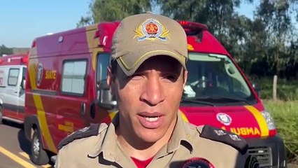 Animal na pista causa acidente com mãe e filha na PR-482, em Umuarama