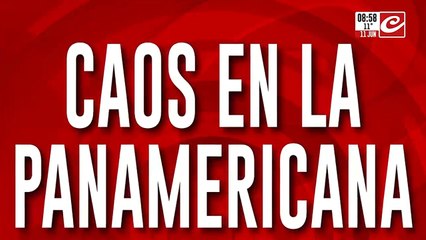 Caos en Panamericana: trabajadores despedidos cortan la autopista