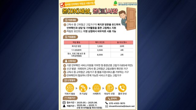 [서울] 서울시, 전국 최초 '참여형 안부확인 적립금' 시작 / YTN