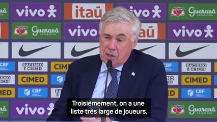 Brésil - Ancelotti : "70 joueurs peuvent prétendre au Mondial"