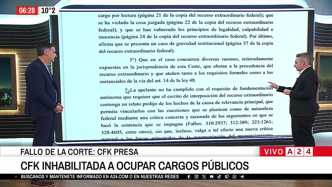 📢 FALLO HISTÓRICO: CRISTINA KIRCHNER IRÁ PRESA POR CORRUPCIÓN  📜