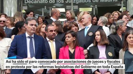 Así han sido las protestas contra la reforma de la carrera judicial