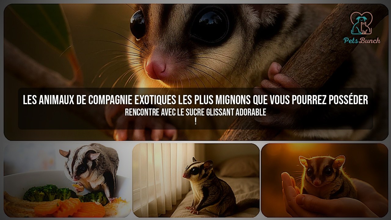 Les Animaux de Compagnie Exotiques les Plus Mignons : Découvrez le Sucre Glissant !