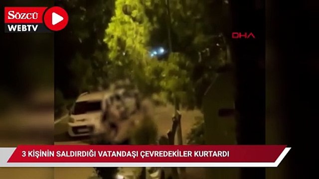 Avcılar'da 3 kişinin saldırdığı vatandaşı çevredekiler kurtardı