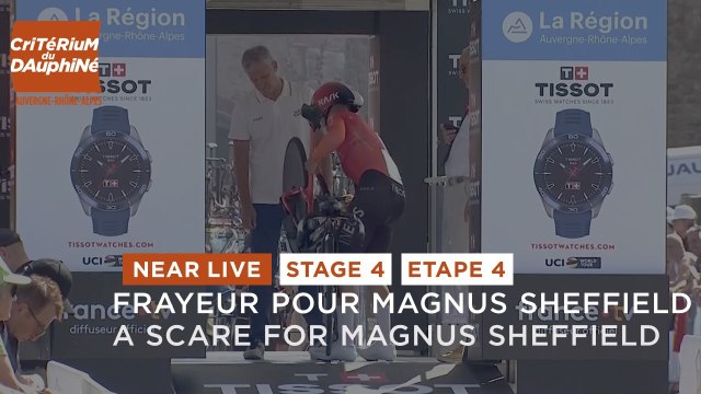 A scare for Magnus Sheffield before the start