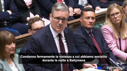 Starmer condanna la violenza "insensata" in Irlanda del Nord
