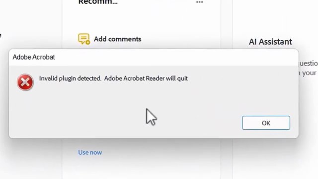 Fix Error: Invalid plugin detected. Adobe Acrobat Reader DC will quit | Windows 10 / 11 / 8 / 7 Tutorial ✅