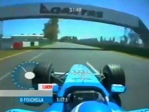 F1 – Giancarlo Fisichella (Benetton Renault V10) Onboard – Australia 2001