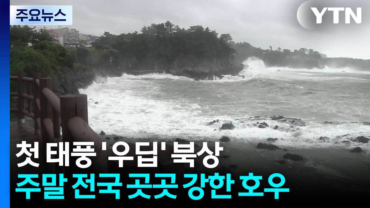 [날씨] 첫 태풍 '우딥' 북상...제주 오늘부터 장마, 주말엔 호우 / YTN