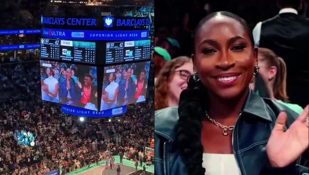 Tennis - WTA 2025 - Coco Gauff, reçue en héros au Barclays Center de Brooklyn à un match de WNBA